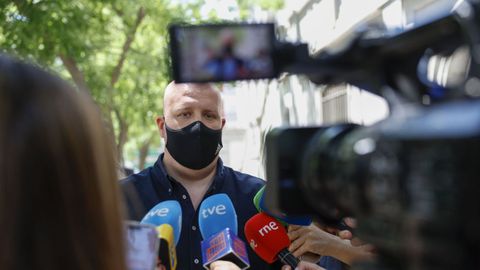 El empresario Álvaro Romillo, alias 'CryptoSpain', tras salir de declarar en el Tribunal Supremo, el pasado 11 de julio.