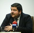 Crist�bal Dobarro, en una foto en un Foro Voz. 