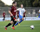 Dani M�ndez fue el autor de uno de los goles de la tarde. 