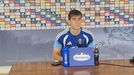 Samu Rodr�guez, en la sala de prensa de El Requex�n
