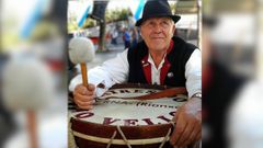 Alfredo Romero era un fiel asistente � festa do Gale�n Vikingo.