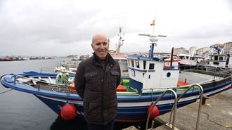 Jacono en el puerto de O Grove, su base operativa durante toda su vida laboral.