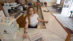 Ana V�zquez, con 22 a�os, se ha hecho cargo del Bar Garc�a de Monterroso
