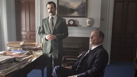 Los actores Woody Harrelson y Justin Theroux en una escena de la serie �Los fontaneros de la Casa Blanca�.