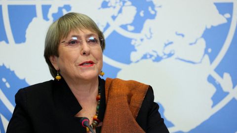 La alta comisionada de la ONU para los derechos humanos, la chilena Michele Bachelet