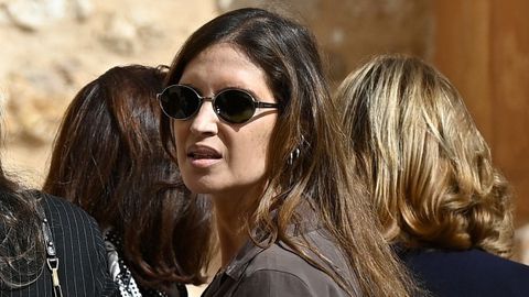 Sara Carbonero, en la misa funeral de su madre