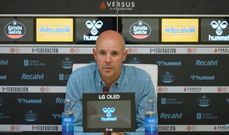 El entrenador del Celta Fortuna, Fredi �lvarez, tras el partido ante el Osasuna Promesas.