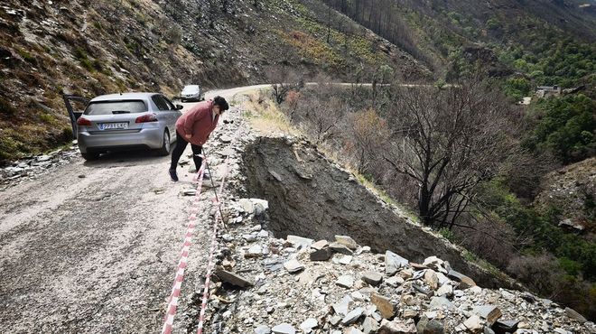 Las fotos de�la carretera que las lluvias pueden destrozar este invierno