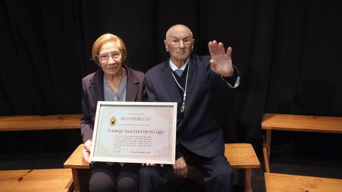 Pleno-acto de entrega de la medalla de hijo predilecto a Domingo Barreiros Lago por su contribucin a la cultura