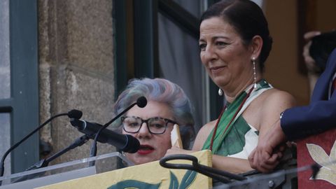 Preg�n de Dolores V�zquez en las fiestas de Betanzos
