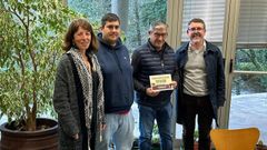 Soledad Agra y Manuel Gonz�lez entregaron el premio a Jos� Su�rez