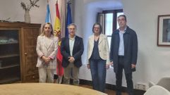 Teresa Garca, Luis Menor, Mara del Carmen Gonzlez y Carlos Tern se reunieron en O Barco.