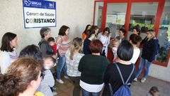 Movilizaci�n de madres en Coristanco