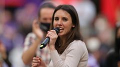 La ministra de Igualdad, Irene Montero, durante un acto electoral de Unidas Podemos