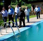 La piscina inaugurada ayer se podr� usar desde el primero de julio