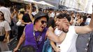 San Xo�n se disfruta a pie de barrio en A Coru�a