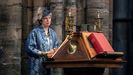 Theresa May, durante un oficio religioso en la abad�a de Westminster