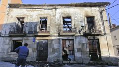 A Casa das Arsenias tras uno de los incendio de verano del 2019