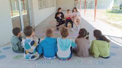 Estudiantes del colegio de Sober en una actividad del curso pasado