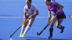 Partido entre el Ourensticks y el Carranque Candelaria de la Fase de Ascenso a DHB Senior femenina de hockey hierba.