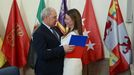 Tomé despidió emocionado a Mayra García