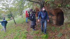 Una visita guiada a las minas de oro romanas de Margaride de Lor ?en el municipio de Quiroga?, una de las actividades de divulgaci�n que se pudieron realizar en el geoparque a pesar de la crisis sanitaria 
