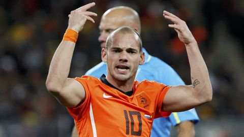 Wesley Sneijder.Wesley Sneijder con Pases Bajos