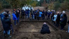Visita a las excavaciones del Castro da Croa en A Pobra