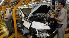 La planta de Vigo fabrica unos 1.800 veh�culos al d�a. 