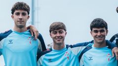 Los canteranos del Celta Hugo Burcio, �scar Marcos y �ngel Arcos ya fueron internacionales con las categor�as inferiores de la selecci�n espa�ola.