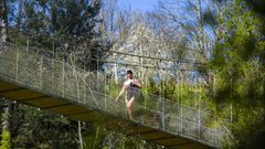 Puente colgante de Calvelo� (R�o L�rez)