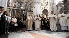 Asistencia de la corporación de Lugo a los actos del día de la patrona, la Virgen de los Ojos Grandes 