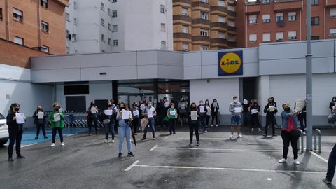 Trabajadores de Lidl en Asturias