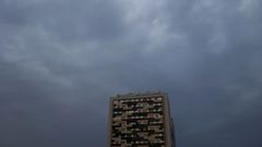 A Coru�a amaneci� ayer con este cielo tormentoso
