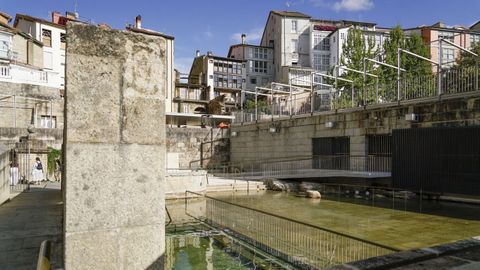 Las obras de reforma de la piscina termal de As Burgas terminaron hace dos años.