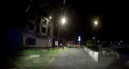 Cuatro jabal�es campan a sus anchas en plena madrugada por el centro de Carballo