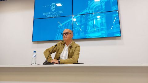 Jos Manuel Baltar, en la rueda de prensa que protagoniz este lunes.