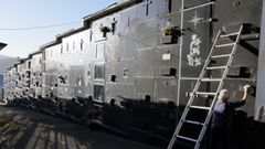 En la parte del cementerio de Altamira construida hace menos tiempo, unos 20 a�os, hay m�dulos con hasta 5 nichos y ��tico�
