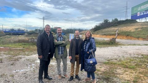 Obras�de construcci�n de la conexi�n peatonal y ciclista entre Lugones y La Fresneda