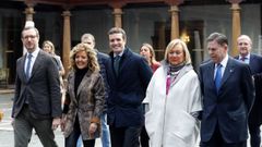 El l�der del PP, Pablo Casado, en Oviedo donde present� p�blicamente a la candidata popular a la Presidencia del Principado, Teresa Mallada, expresidenta de Hunosa, y al aspirante del PP a la Alcald�a de Oviedo, Alfredo Canteli, presidente del Centro Asturiano en la ciudad