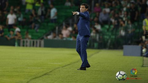 Marcelino durante un partido del Valencia