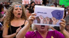 Concentraci�n en Barcelona contra el auto de libertad provisional de La Manada