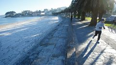 Fr�o en A Coru�a: helada en Santa Cristina