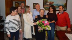 Carmen Uh�a, de Portonovo, cumpli� 102 a�os