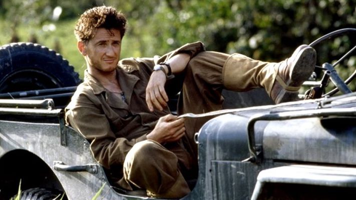 Sean Penn en un fotograma de la la pel�cula  La delgada l�nea roja 