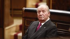 El rey em�rito don Juan Carlos en el acto conmemorativo del 40 aniversario de la Constituci�n Espa�ola.