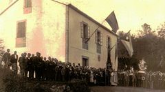 Imaxe da inauguraci�n da escola, do arquivo de Clodio Gonz�lez