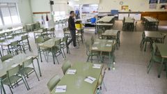 El comedor�del colegio de Monfero, en una imagen de archivo