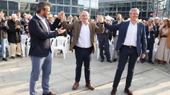 Alfonso Rueda arropa a Miguel Lorenzo en A Coru�a