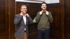 Luis Menor, con Mart�n Luis Becerra.
